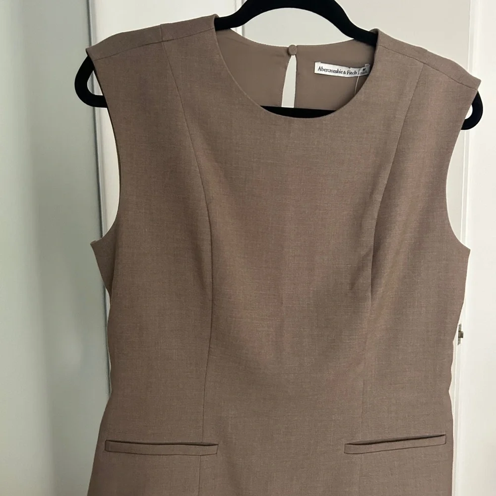Abercrombie & Fitch Taupe Sleeveless Blouse - Picture 6 of 6
